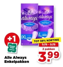 Aanbieding: Always Enkelpakken