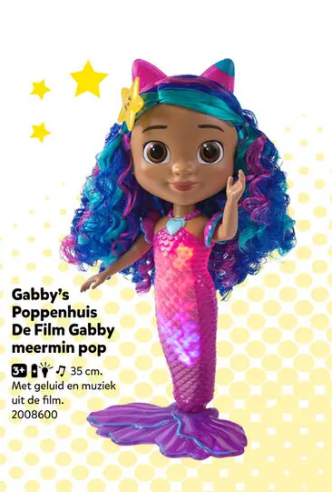 Aanbieding: Gabby's Poppenhuis De Film Gabby meermin pop