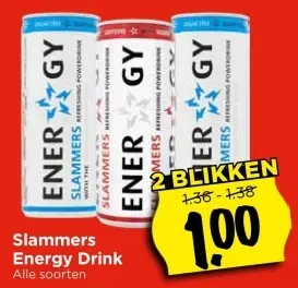 Aanbieding: Slammers Energy Drink