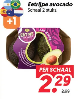 Eetrijpe avocado