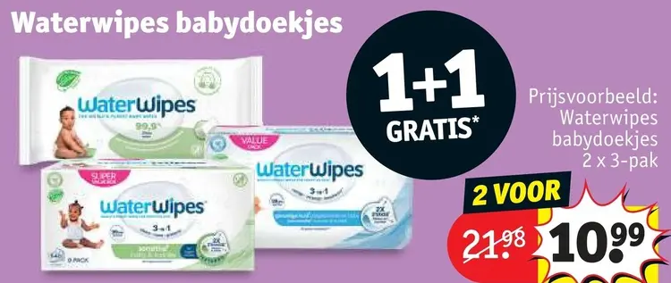 Aanbieding: Waterwipes babydoekjes