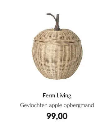 Aanbieding: Gevlochten apple opbergmand