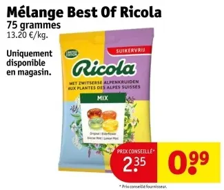 Offre: Mélange Best Of Ricola