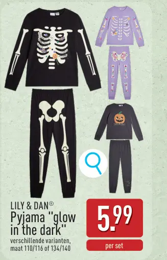 Promotie: Pyjama "glow in the dark"