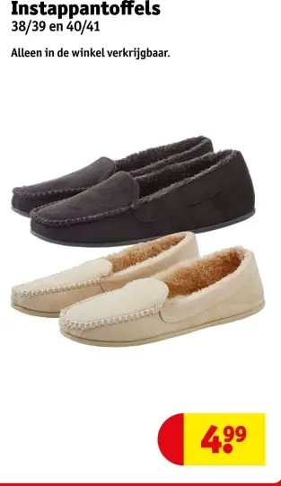 Aanbieding: Instappantoffels