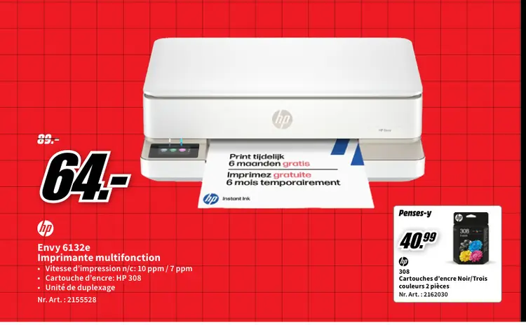 Offre: HP Envy 6132e Imprimante multifonction