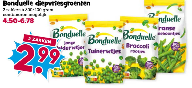 Aanbieding: Diepvriesgroenten