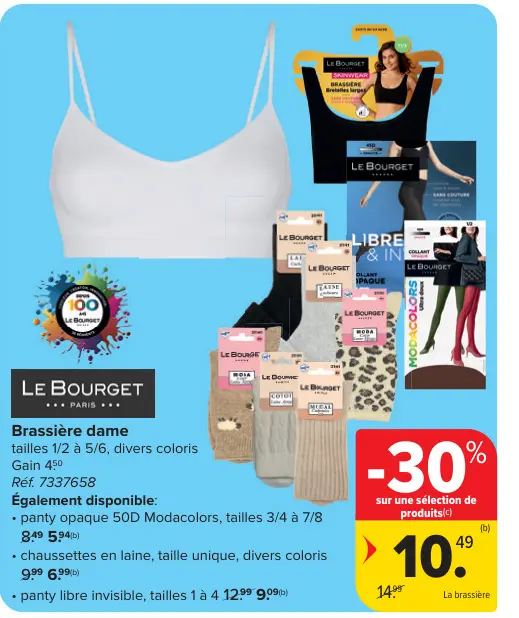Offre: Le Bourget Brassière dame