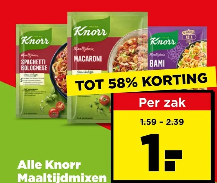Aanbieding: Knorr Maaltijdmixen