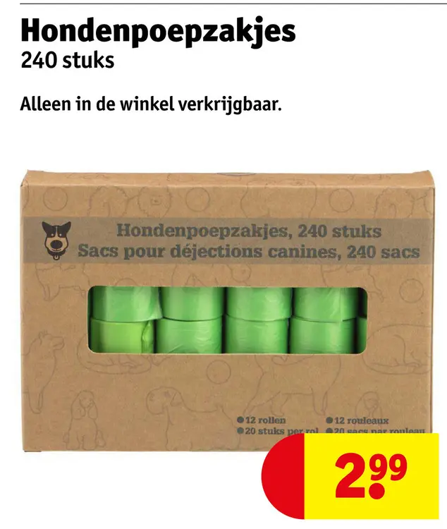 Aanbieding: Hondenpoepzakjes