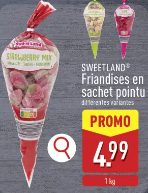 Offre: Friandises en sachet pointu