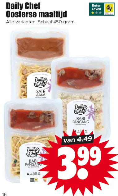 Aanbieding: Daily Chef Oosterse maaltijd