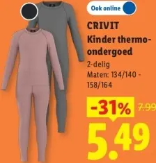 Aanbieding: Kinder thermo-ondergoed
