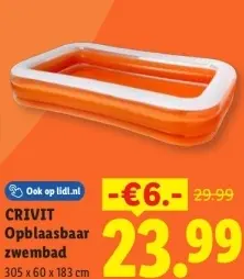 Aanbieding: Opblaasbaar zwembad