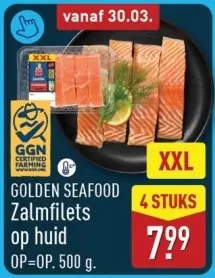 Aanbieding: Zalmfilets op huid