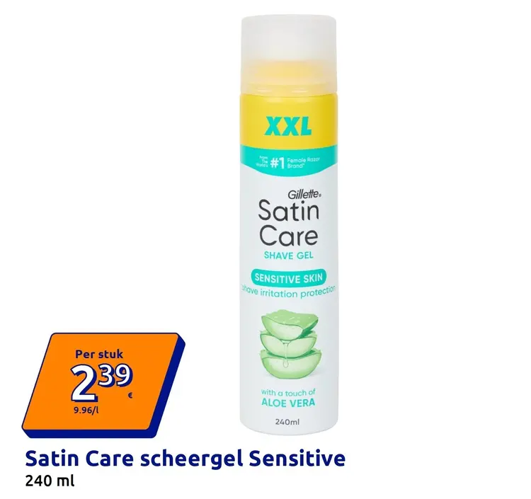 Aanbieding: Satin Care scheergel Sensitive