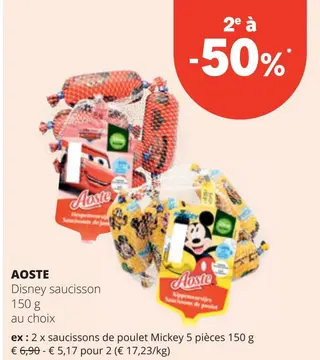 Offre: Disney saucisson