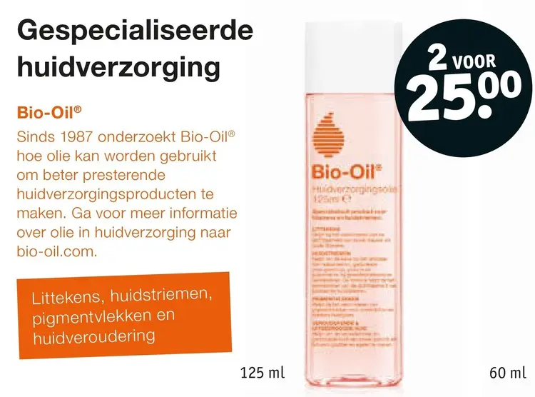 Aanbieding: Bio-Oil Gespecialiseerde huidverzorging