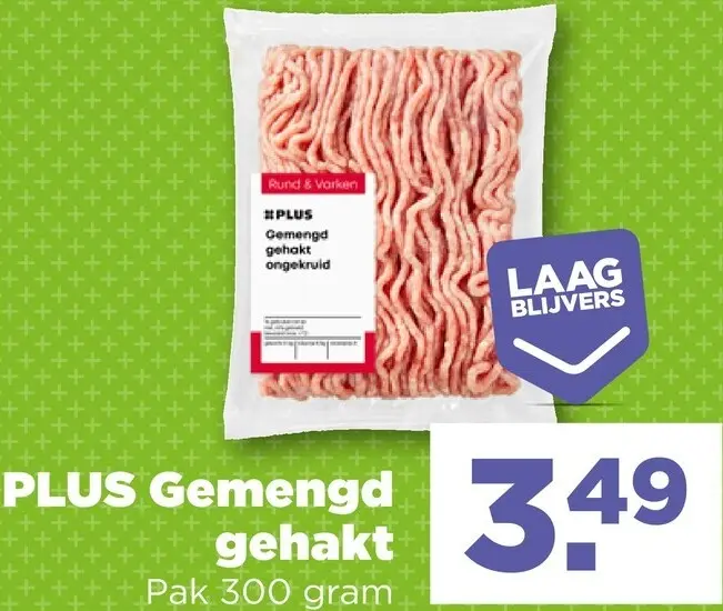 Aanbieding: PLUS Gemengd gehakt