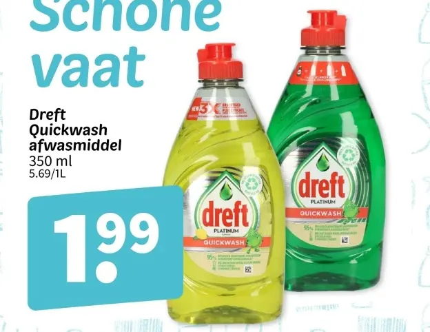 Promotie: Quickwash afwasmiddel