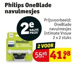 Aanbieding: Philips OneBlade navulmesjes