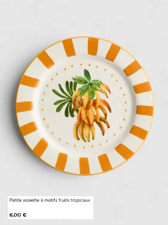 Offre: Assiette plate en faïence