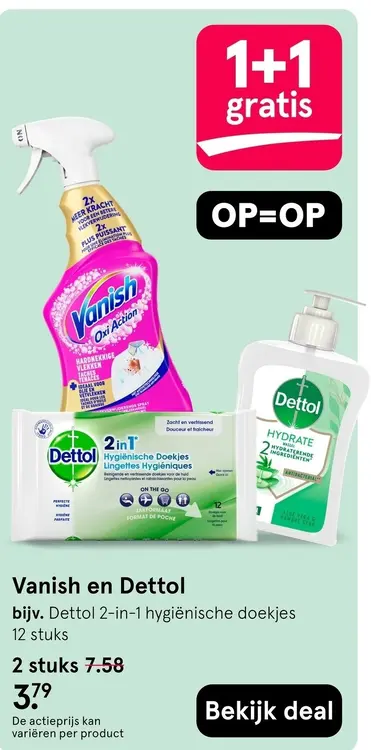 Aanbieding: Vanish en Dettol