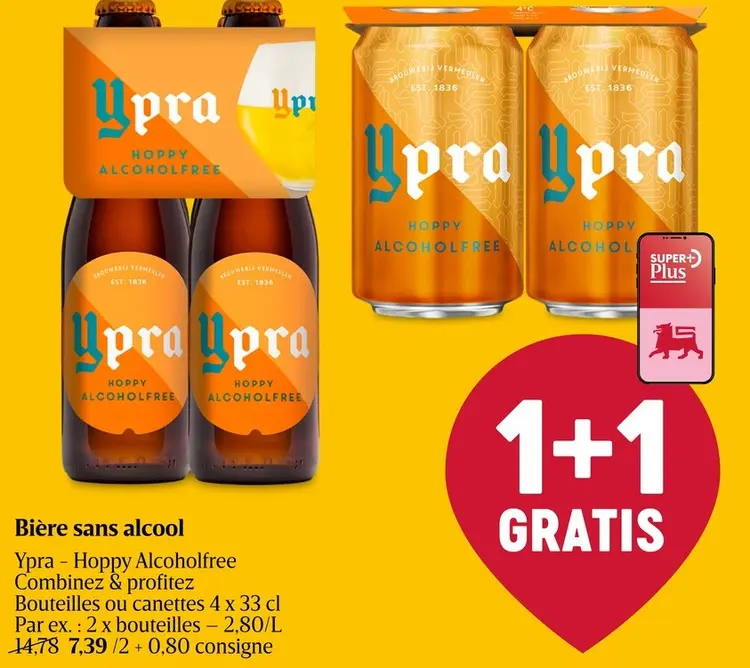 Offre: Bière sans alcool Ypra - Hoppy Alcoholfree