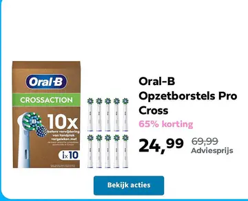Aanbieding: Oral-B Opzetborstels Pro Cross