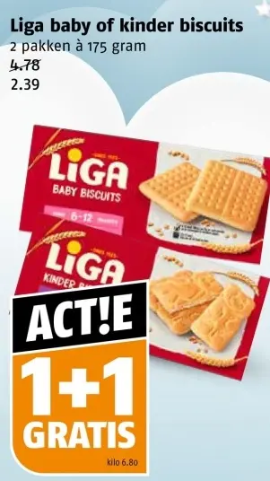 Aanbieding: Baby of kinder biscuits