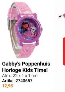 Aanbieding: Gabby's Poppenhuis Horloge Kids Time!