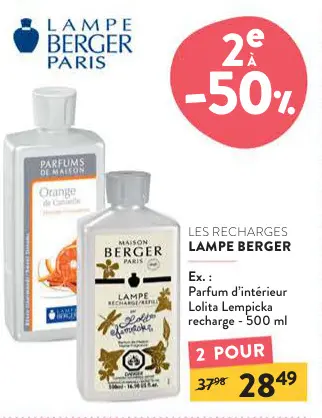 Offre: Recharges Lampe Berger