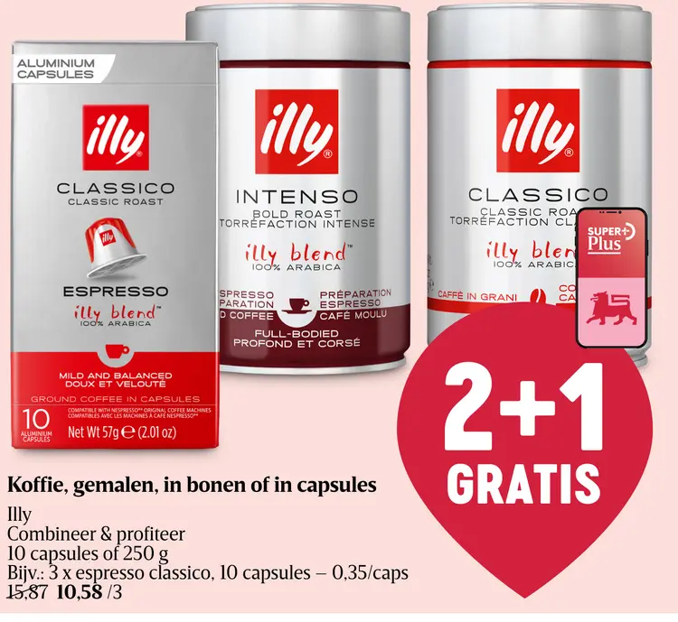 Promotie: Koffie, gemalen, in bonen of in capsules