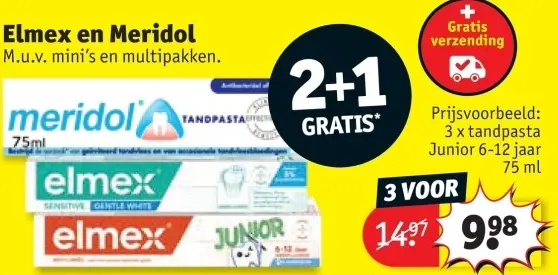 Promotie: Elmex en Meridol tandpasta