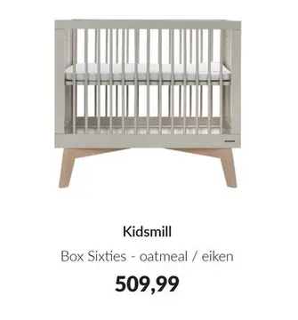 Aanbieding: Box Sixties - oatmeal / eiken