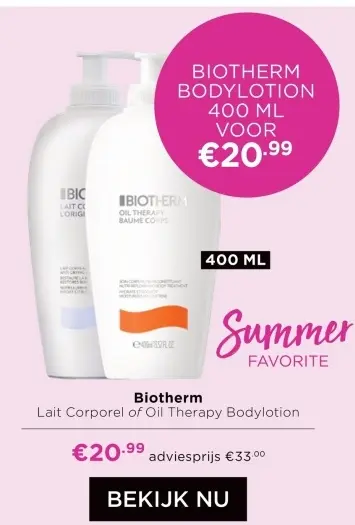 Aanbieding: Lait Corporel of Oil Therapy Bodylotion