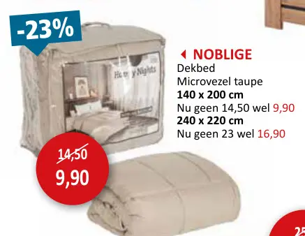 Promotie: Dekbed
