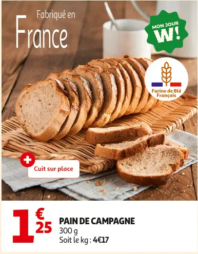 Promotie: Pain de campagne