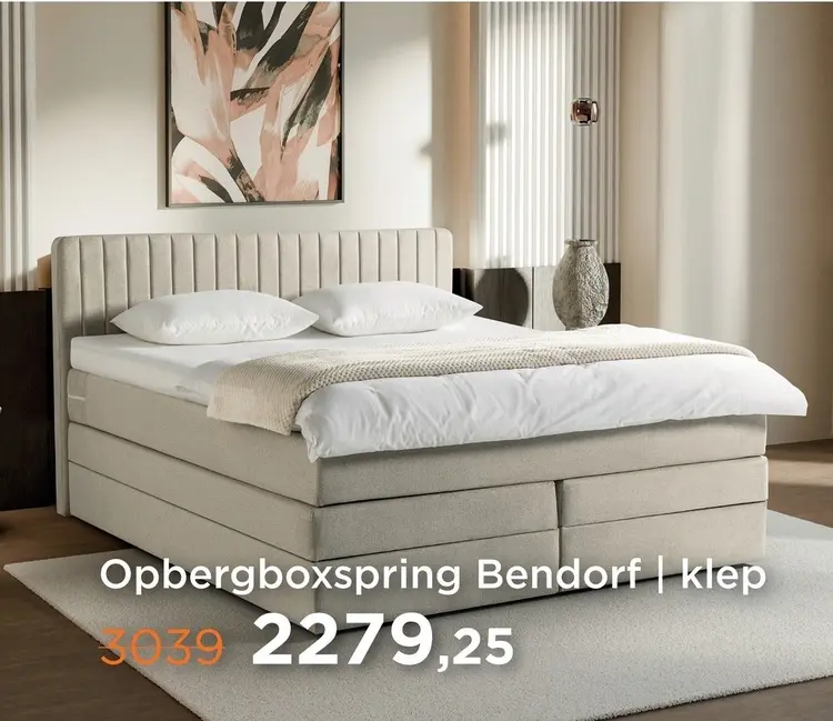 Aanbieding: Opbergboxspring Bendorf | klep