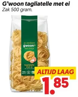 Aanbieding: Tagliatelle met ei