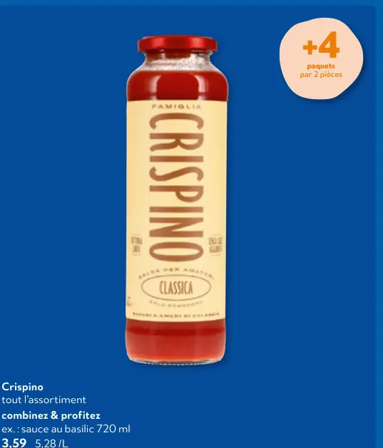 Offre: Sauce au basilic