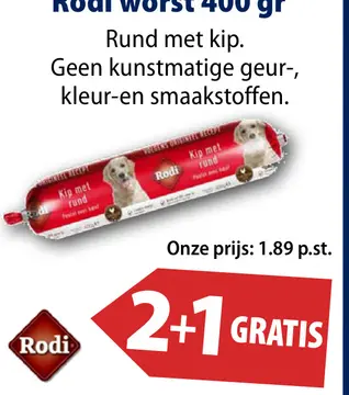 Aanbieding: Rodi worst