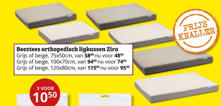 Aanbieding: Beeztees orthopedisch ligkussen Zira