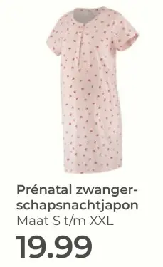 Aanbieding: zwangerschapsnachtjapon