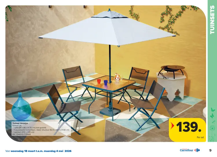 Promotie: Tuinset Antalya