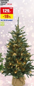 Aanbieding: Everton LED kerstboom met verlichting 122cm