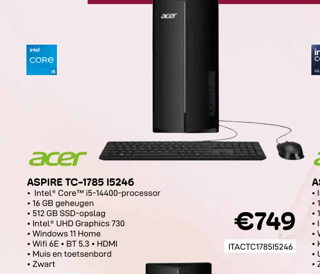 Promotie: Aspire tc-1785 i5246