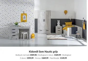 Aanbieding: Kidsmill Sem Nautic grijs