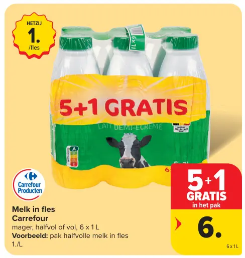 Promotie: Melk in fles
