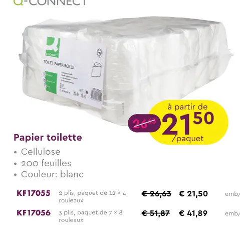 Offre: Papier toilette